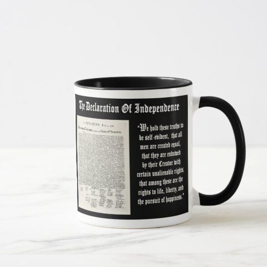 Mug La déclaration d'indépendance (Droite)