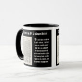 Mug La déclaration d'indépendance (Devant gauche)