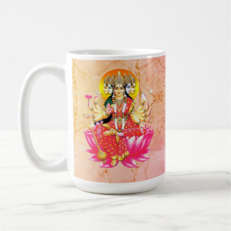 Mug La déesse Gayatri Devi sur Lotus Hindu Deity