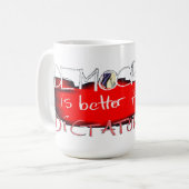 Mug La démocratie vaut mieux que la dictature (Devant gauche)