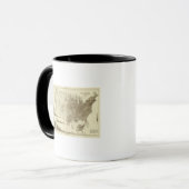 Mug la densité de population des comtés (Devant gauche)