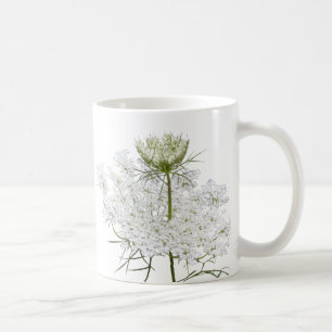 Mug La dentelle de la reine Ann en blanc