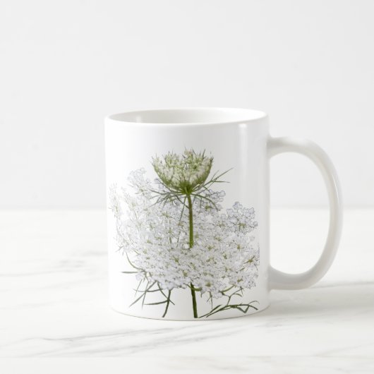Mug La dentelle de la reine Ann en blanc (Droite)