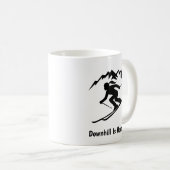 Mug "La descente est chez moi" (Devant droit)
