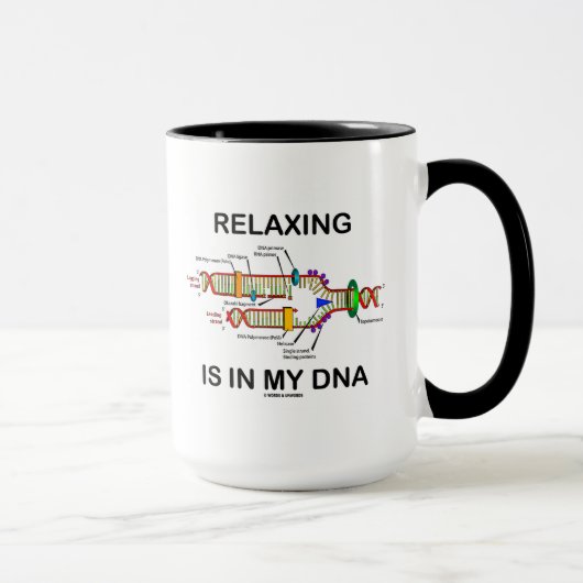 Mug La détente est en mon ADN (la reproduction d'ADN) (Droite)