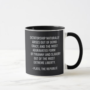 Mug La dictature naît naturellement de la démocratie