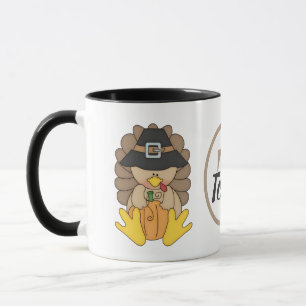 Mug La dinde et les citrouilles de thanksgiving
