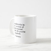 Mug La direction de votre citation de rêves (Devant gauche)