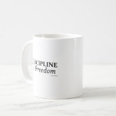Mug La discipline est liberté (Devant gauche)