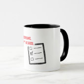 Mug La Discipline Transforme les Objectifs en Réalité (Devant droit)