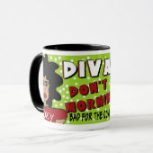 MUG LA DIVA NE FONT PAS DES MATINS (Devant gauche)