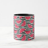 Mug La douce pastèque sur le Motif noir et blanc (Centre)