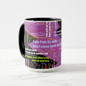 Mug La douleur de douleur partent (Devant gauche)