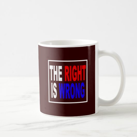 Mug La droite est erronée (Droite)