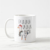 Mug La drôle de La de La de La du lama fa de Noël (Gauche)