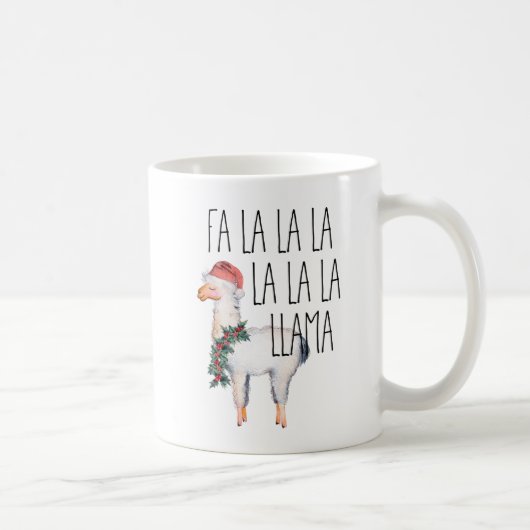 Mug La drôle de La de La de La du lama fa de Noël (Droite)