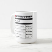 Mug La facture de la mère qui vous réchauffe le coeur  (Devant gauche)