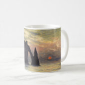 Mug La falaise d'Etretat, coucher de soleil de Claude  (Devant droit)