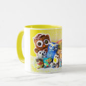 Mug La famille de hibou (Devant gauche)