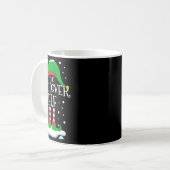 Mug La famille de Noël des elfes Amoureux de les chats (Devant gauche)