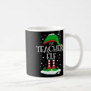Mug La famille de Noël des elfes de l'enseignant qui c