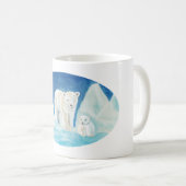 Mug La famille des ours polaires (Devant droit)