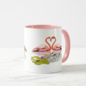 MUG LA FAMILLE FLAMANT ROSE (Devant droit)