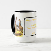 Mug La famille Giraffe - (Devant gauche)