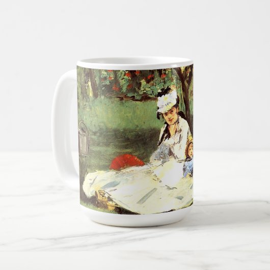Mug La famille Monet dans son jardin Edouard Manet (Devant gauche)