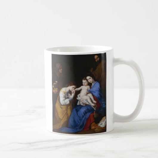 Mug La famille sainte avec des saints Anne et (Droite)