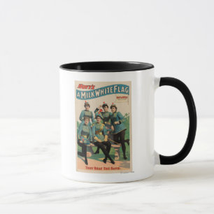 Mug "La fanfare d'une femme de drapeau blanc comme le