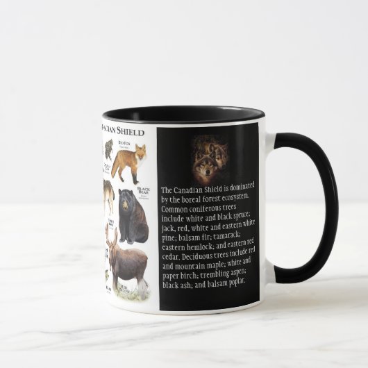 Mug "La faune du Bouclier canadien" (Droite)