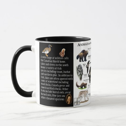 Mug "La faune du Bouclier canadien" (Gauche)