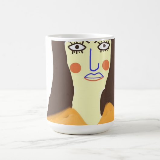 Mug la femme art abstrait (Centre)