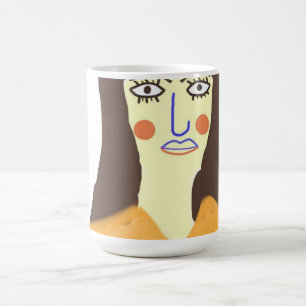 Mug la femme art abstrait