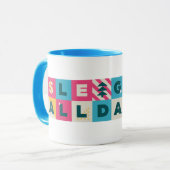 Mug La Femme de la Ligue de la Justice "A Dormi Toute  (Devant gauche)