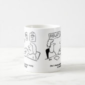 Mug La femme dépense l'argent de la bière du mari pour (Centre)
