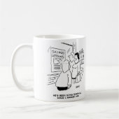 Mug La femme dit que le mari est descendu (Gauche)