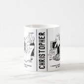 Mug La femme masque la télécommande de la télévision (Centre)