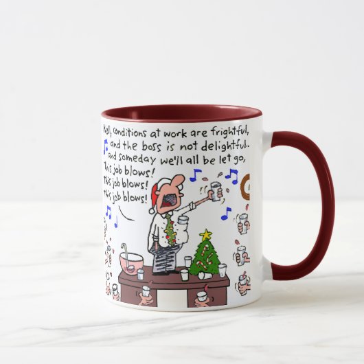 Mug La fête de Noël de bureau (Droite)