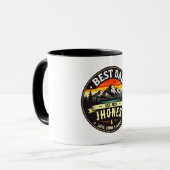 Mug La fête des pères avec un thème d'aventure (Devant gauche)
