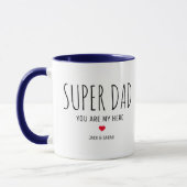 Mug La Fête des pères de Super Papa (Gauche)