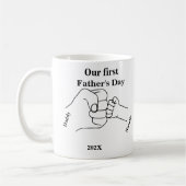 Mug La fête des pères joyeuse de la première mère (Gauche)