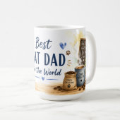 Mug La fête des pères pour papa chat (Devant droit)
