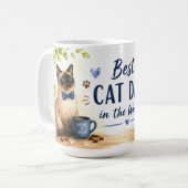 Mug La fête des pères pour papa chat (Devant gauche)