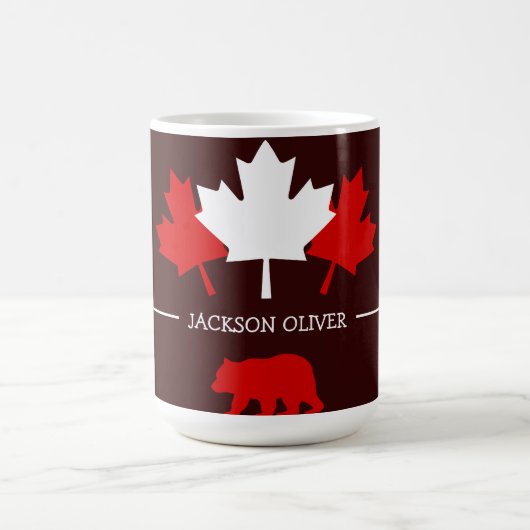 Mug La Feuille d'érable du Canada, Joyeuse fête du Can (Centre)