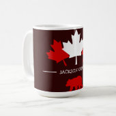 Mug La Feuille d'érable du Canada, Joyeuse fête du Can (Devant gauche)