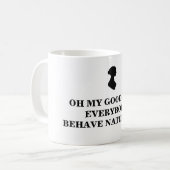 Mug La fierté et le préjudice de Jane Austen ont (Devant gauche)