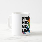 Mug La fierté n'a pas de limites | Mois de la fierté d (Devant gauche)