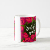 Mug La fille a des buts en rouge et vert (Devant droit)
